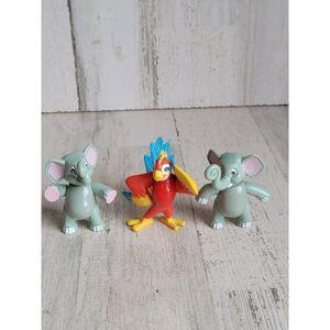 Rainforest Cafe animal elephant parrot bird toy set‎ figure